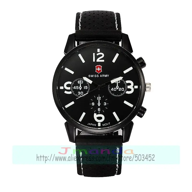 

100pcs/lot 1102 new arrival man sport silicone watch big round dial S-wiss Army racing quartz watch for man wholesale wristwatch