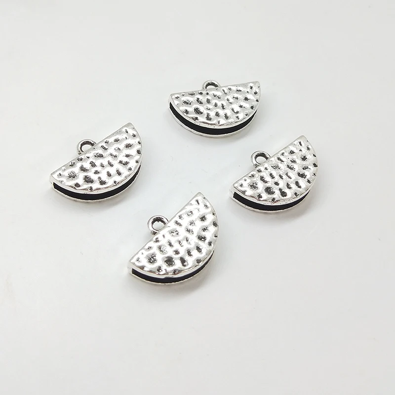 2021 New Fashion 10pieces 13mm Zinc Alloy Two Style Semicircle Connectors Charms for DIY Earrings Necklace Jewelry Accessories