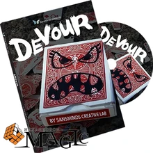 Devour(DVD и трюк) от SansMinds креативная лаборатория крупным планом уличный ментализм классические карточные фокусы