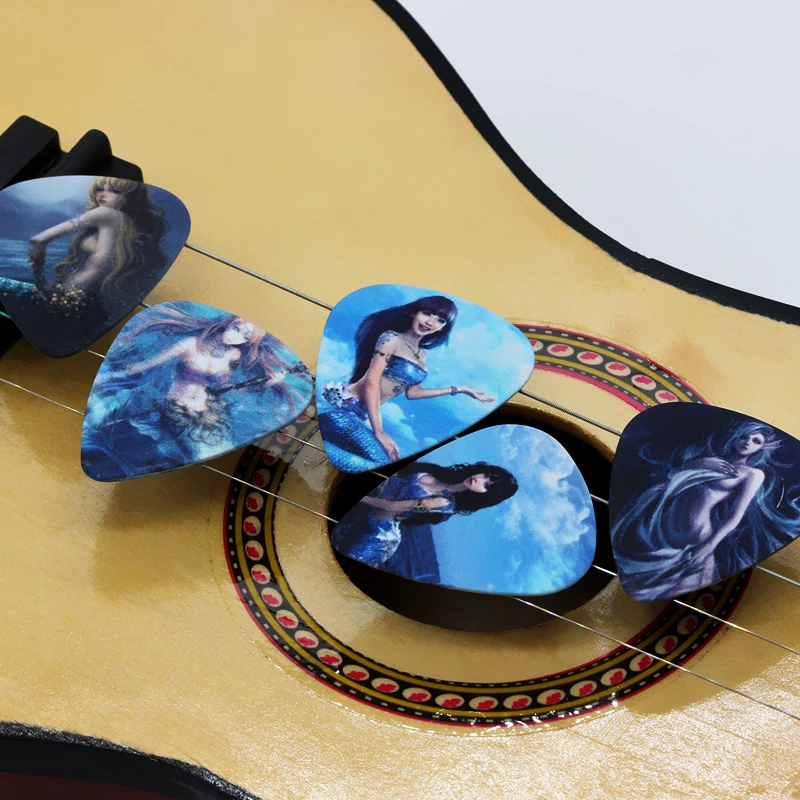 SOACH 50pcs/Lot 0.46/0.71/1.0mm Acoustic guitar picks strings Instrument musical guitarra Accessories/Bass Guitar paddle/ukulele