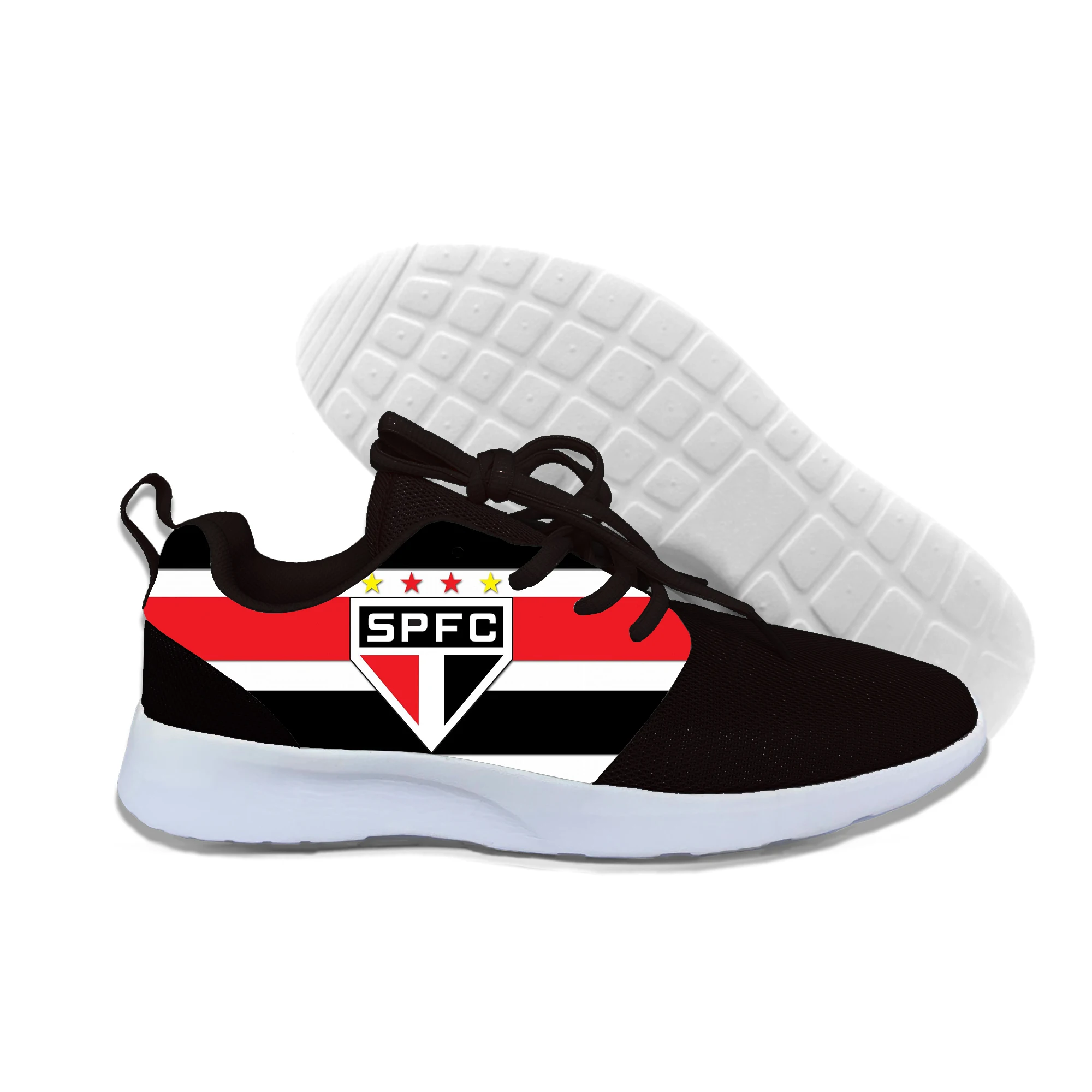 

Sao Paulo Fc Brazil Football Soccer Crest Paulo Serie A Brasil Men Women 2019 Summer rLightweight Casual Shoes