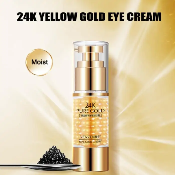 Икра 24 k желтое золото крем для глаз фирма Lift Сыворотка для глаз увлажняющий крем для век 35 мл NShopping