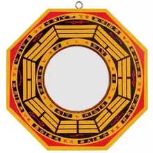 Счастливый Китайский фэн-шуй Дент выпуклая Багуа фэншуй зеркало даосский талисман энергия украшение дома орнамент