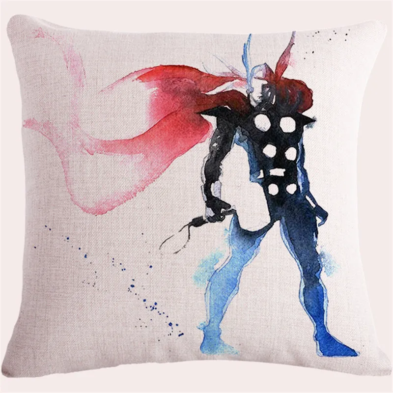 

Cotton linen pillow case Home decoration 45*45cm Super man Hulk