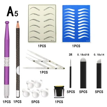 

Microblading accessories Tattoo Supplies Permanent Makeup Eyebrow Tattoo Kit Tattoo Needles Pen Ring Practice Skin Tattoo Ink