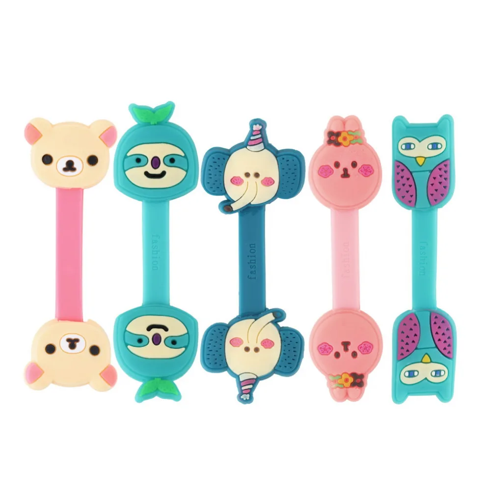 

Cable Winder Clip Cute Animals Headphone Earphone Winder Earbud Silicone Cable Cord Wrap Organizer Holder for iPhone Wholesale