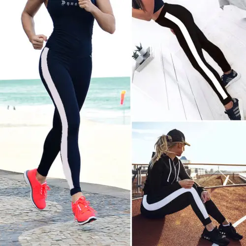 

Womens Fitness Long Leggings Leggings Compression Trousers Black High Waist Summer