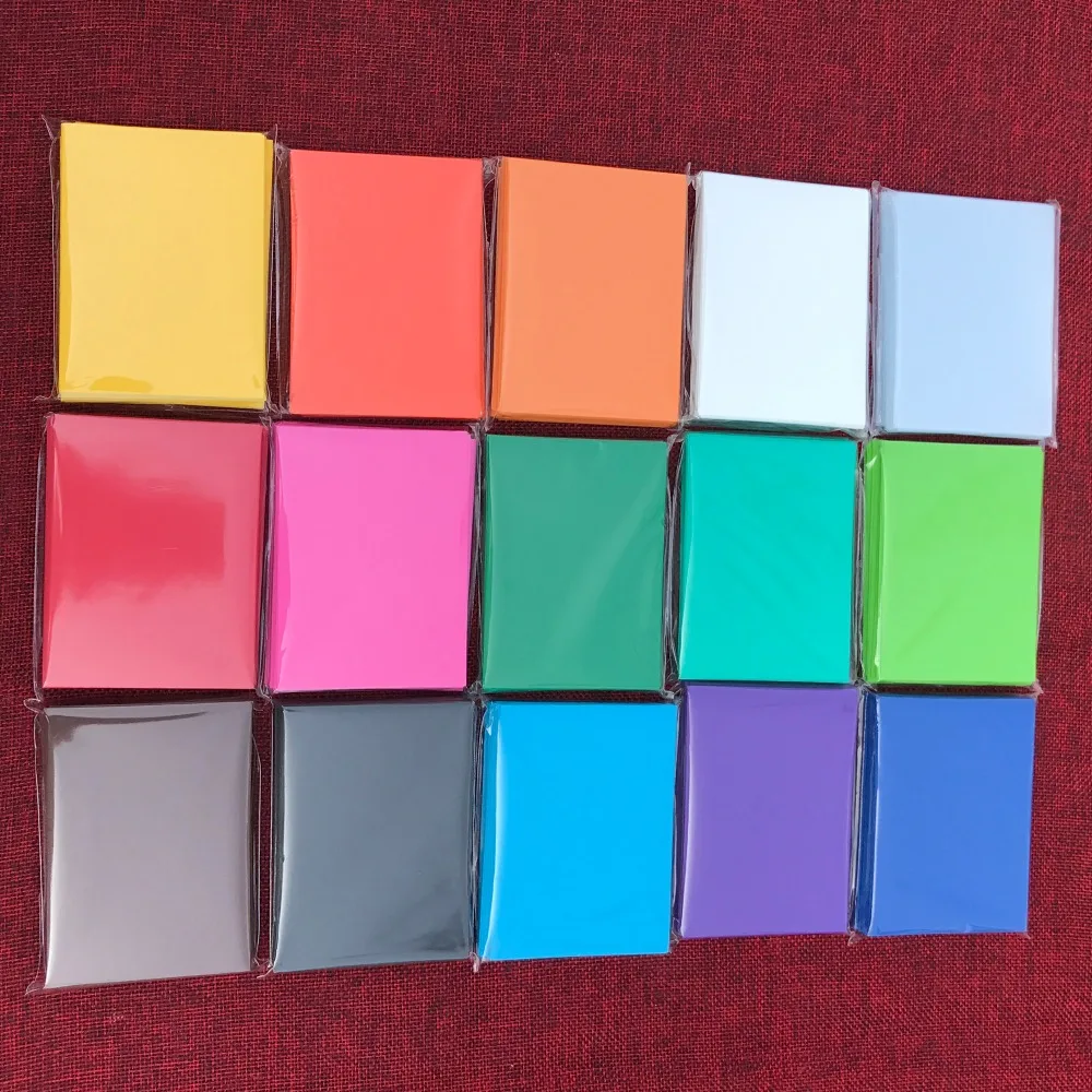 

15 colors 100 PCS/LOT Colorful Matte Cards Sleeves MTG Cards/Proxy Cards Protector , Magical Board Game Cards Shield Sleeves