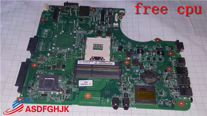 Материнская плата для ноутбука Fujitsu Lifebook Ah532 Da0fh6mb6e0 D-113 TESED OK