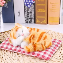 1 шт. милый Миниатюрный Плюшевый Кот игрушки плюшевые животные Имитация животных модель игрушечная кошка игрушки детские игрушки Девочки подарочные украшения для дома ph реквизит