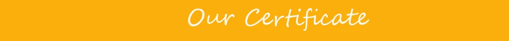 Our certificate