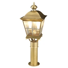 Все медные ландшафтное освещение в европейском стиле вилла сад крыльцо E14 лампы открытый двор пастбища лампы Открытый Водонепроницаемый освещение