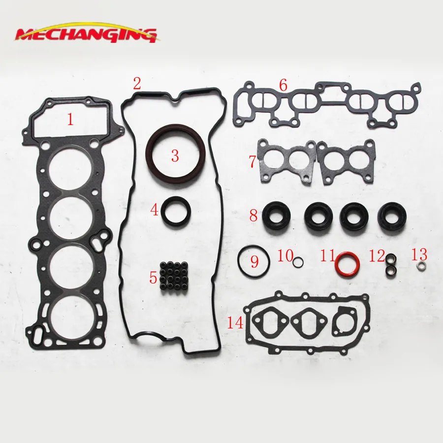 FOR NISSAN SUNNY III Hatchback (N14) 1.4 i GA14DS GA15DS Engine Rebuilding Kits Overhaul Package Full set Gasket 50129600 | Автомобили и