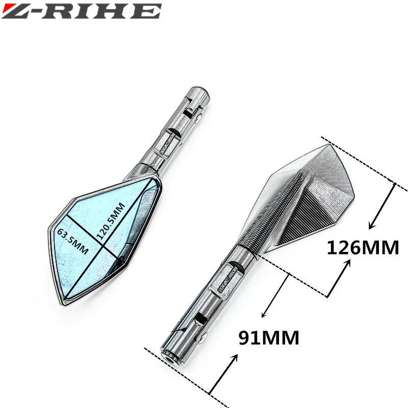 Алюминий мотоцикла с ЧПУ зеркала заднего вида интимные аксессуары Подходит для Honda Yamaha mt-mt-fz9 SR 2014 2015 mt07 MT09 все yaer