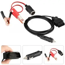 Зажигалка зарядных порта usb для автомобиля 12 V аварийного Питание кабель с зажимы для автомобиля батарея сигарета зажигалка расширение Зажигалка на электропитании; Новое поступление