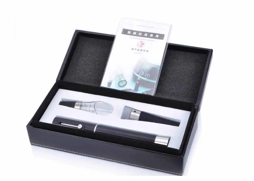 BigBing Fashion Leather box of red wine gift set three sets pressure opener bottle stopper cs080 |