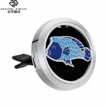 

Car Diffuser Clip Colorful Animal Enamel Locket Stainless Steel Essential Oil Diffuser