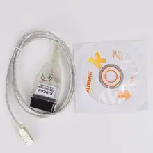 Cabo de diagnóstico especializado de inpa usb ediabas ncs para bmw e60 e61 e83 e81 e87 e90 e91 e93 e70 r56 k + pode k + dcan obd2