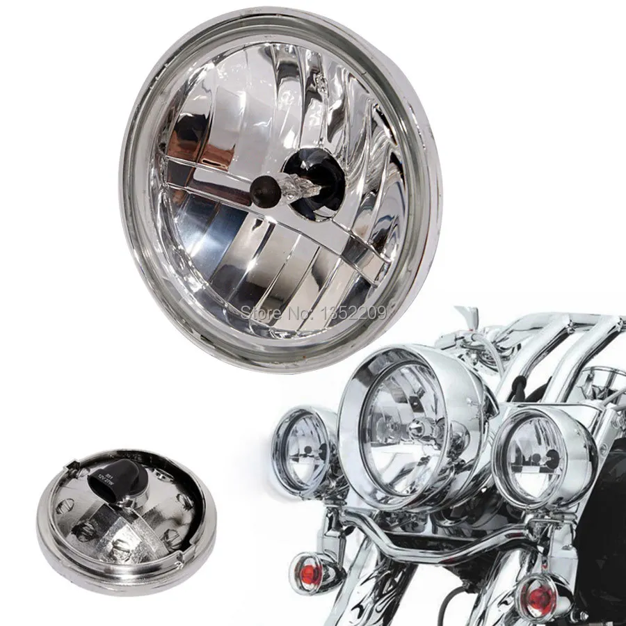 

Motorcycle 4 1/2" Driving Spot Fog Lights Diamond Cut Ice Auxiliary Passing Lamp Fits For Harley Free Sgipping