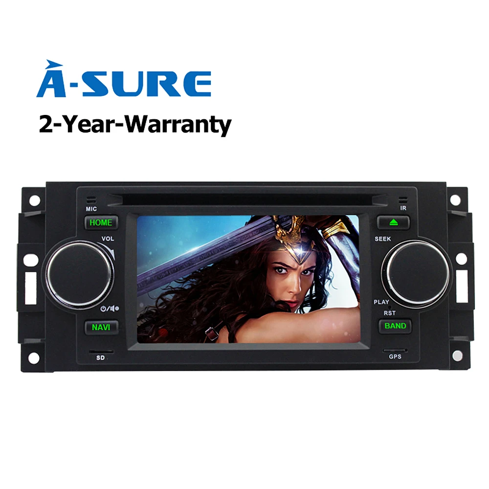 

A-Sure Car DVD GPS for Jeep dodge & chrysler 300c Radio Player Navigation with Mirror Link, DAB+, Rear view Camera, OBD, DVR