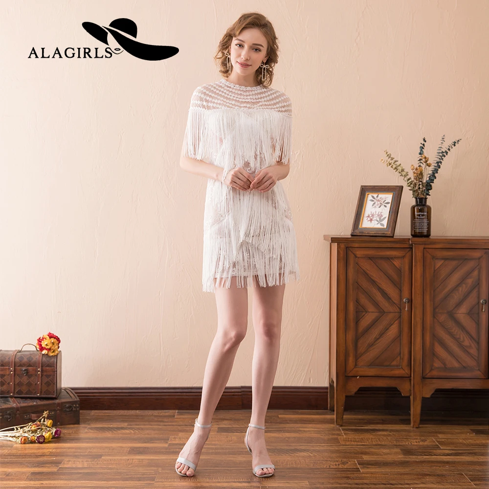 Alagirls tassels платье для выпускного вечера короткие кружевные платья для выпускного вечера сексуальные платья для выпускного вечера Новое поступление коктейльное платье