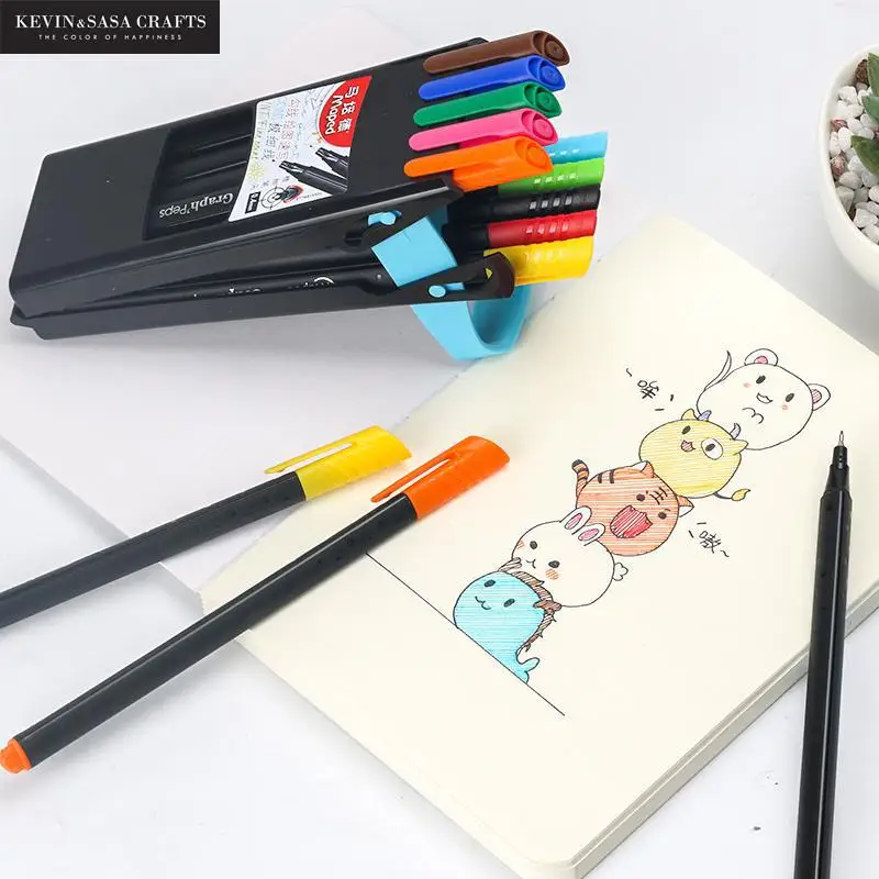 

10/20Pcs Colors Pen Set Sketch Pens Water Based Assorted Ink Arts Drawing For Children Marker Pen Gift School Stationery Tools