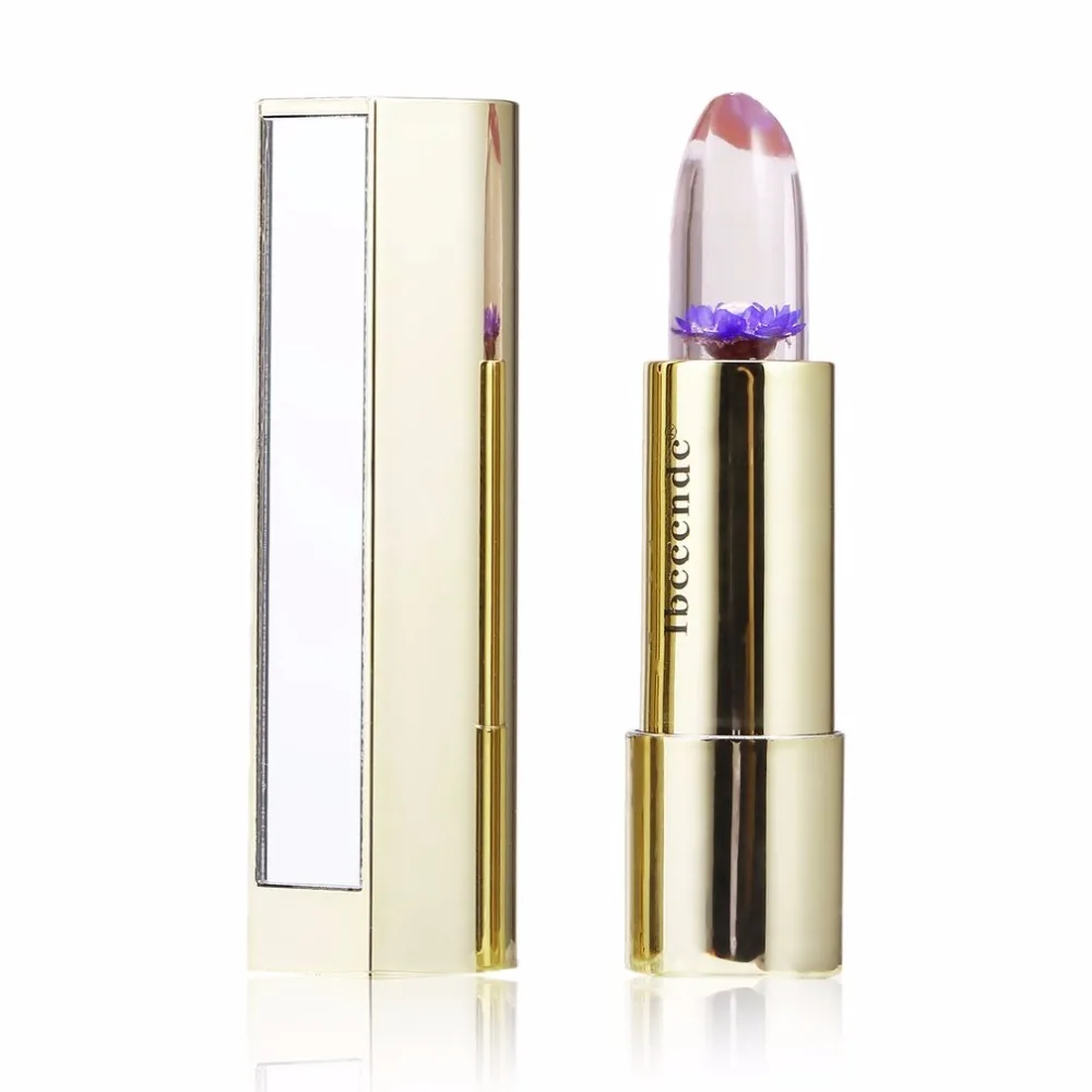 

Ibcccndc Professional Use Women Magic Jelly Lip Stick Temperature Change Flower Essence Moisturizer Makeup Lip Balm Hot New