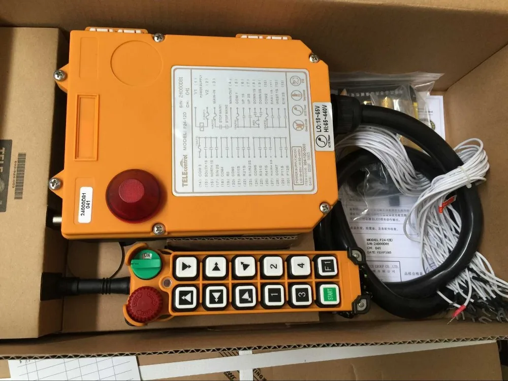 

F24-10D(including 1 transmitter 1 receiver) 10 channels 2 speed Radio Remote Control/Wireless remote cotnrol crane/hoist