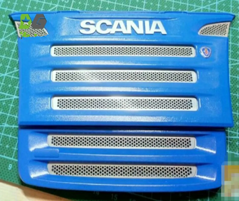 Металлическая сетка Алмазный гриль drid для tamiya 1/14 весы rc scania r620 56323 r470 56327 man tgx