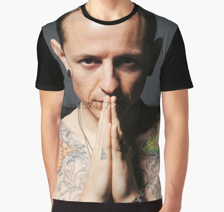 

All Over Print 3D Tshirt Men Funny T Shirt Chester Bennington Graphic T-Shirt