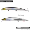 EWE BAOJUN2-señuelo de pececillo flotante S125/S140F, 17g/21g, jerkbaits, cebo artificial de wobbler, aparejos de pesca para trucha, Lucio, wobblers ► Foto 3/6
