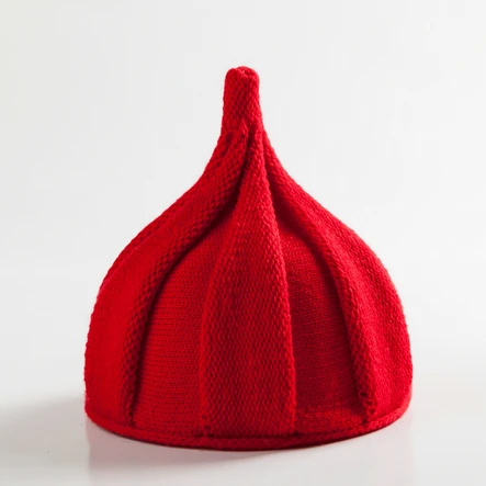 

Children's hat new baby hat autumn and winter pointed hat knitted hat twisted cap