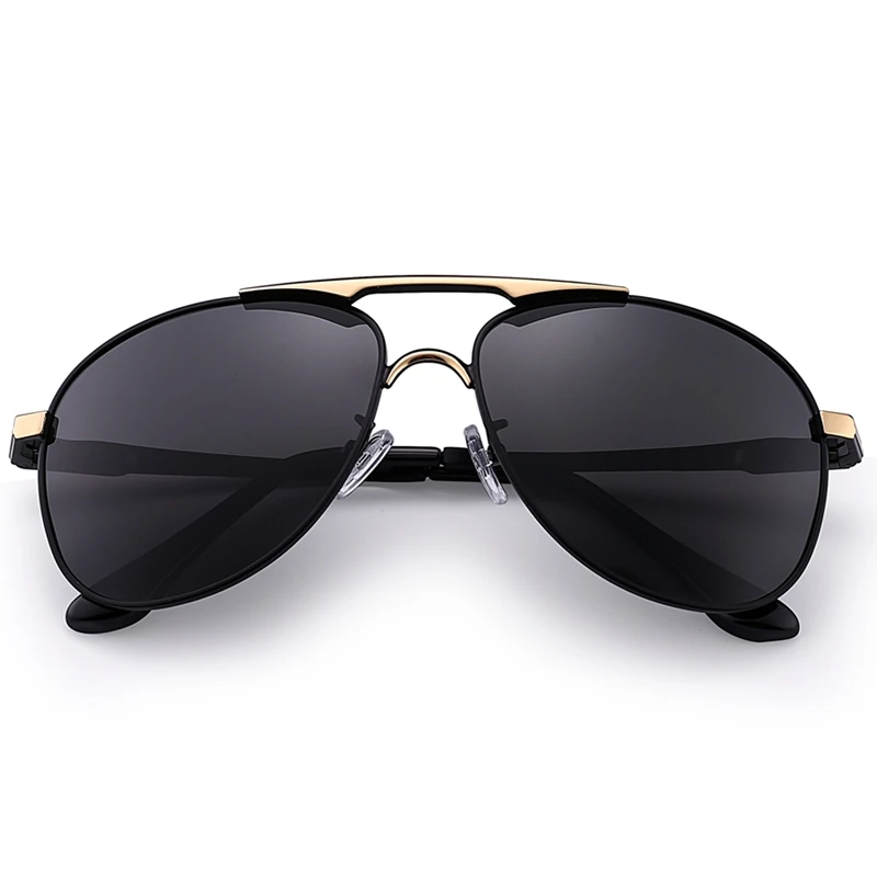 Модные поляризованные солнцезащитные очки, оправа из сплава, зеркальная Пилот солнцезащитные очки для мужчин UV400 водительские очки Oculos оттенки s8722 - Цвет линз: C3 no Case