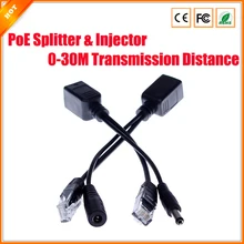 PoE пассивный кабельный разветвитель питания через Ethernet маршрутизатор ip-камера разъем PoE разветвитель и инжектор кабель комплект PoE адаптер