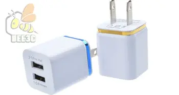 

2A+1A US Plug AC Power Adapter Home Trave Wall good 2 double port dual USB Charger for iPhone 7 6 5 plus Samsung HTC huawei 300