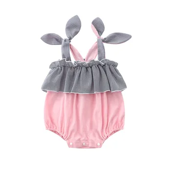 

Baby Girl Summer Sleeveless Thin Bodysuit Talter Cotton Bodysuit Infant Children's Clothing Baby Sling Triangle Body 3m 6m New