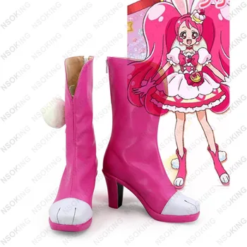 

New KiraKira Pretty Cure A La Mode Cosplay Shoes Anime Cure Whip patry Boots Tailor Made