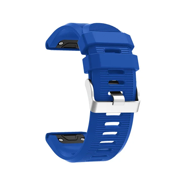 26 мм ремешок для часов Ремешок для часов Garmin Fenix 3 Quick Release силиконовый легкий ремешок для наручных часов Garmin Fenix 5 X/5X Plus - Цвет: Pin blue