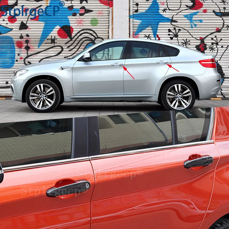 Для BMW x6M x6 M E71 2008 2009 2010 2011 2012 2013 2014 Аксессуары 100% натуральное углеродное волокно