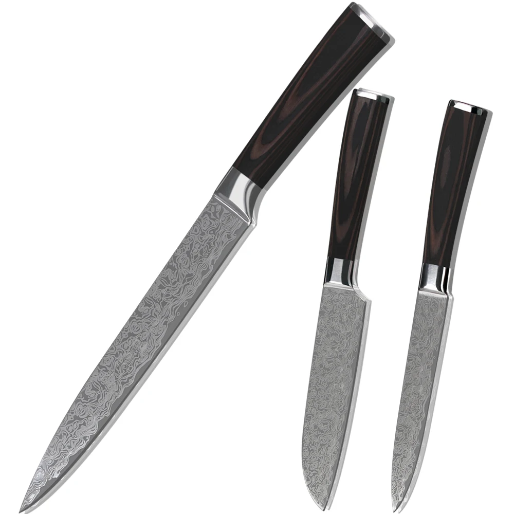 XYJ kitchen 7Cr17 high carbon pattern stainless steel knives 8 inch