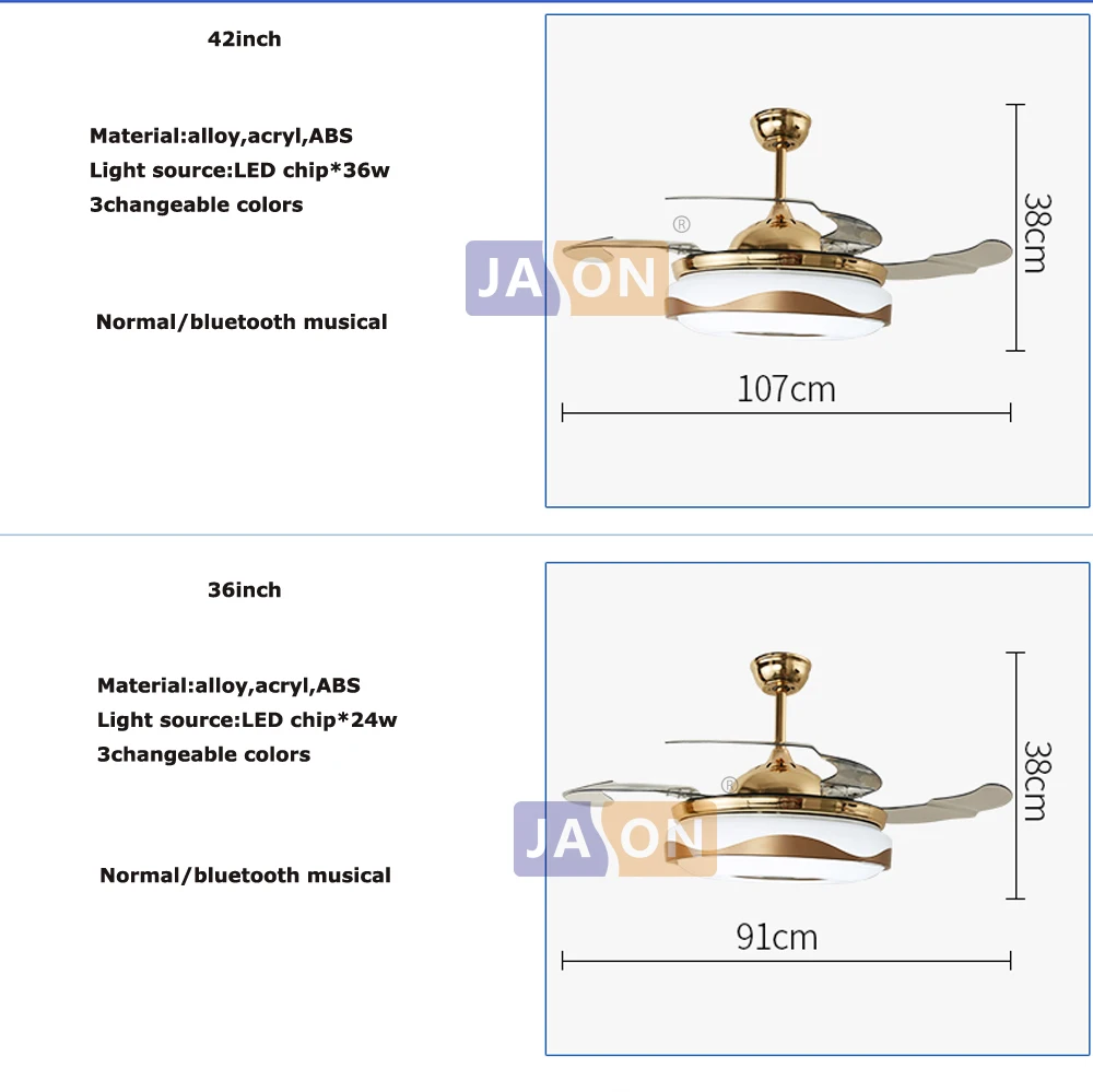 Светодиодный потолочный вентилятор из современного сплава acryl ABS Bluetooth. Светодиодный светильник. Светодиодный светильник. Потолочные светильники. Светодиодный потолочный светильник. Для спальни в фойе
