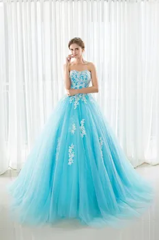 In Stock Sweetheart Quinceanera Dresses Ball Gowns With Appliques Lace Up Sweet 16 Dresses Vestidos De 15 Years Party Gowns