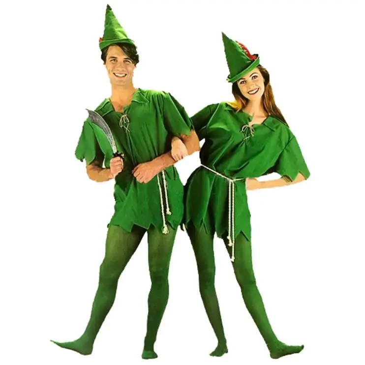 Hot-cos-Halloween-green-elf-costume-Peter-Pan-costume