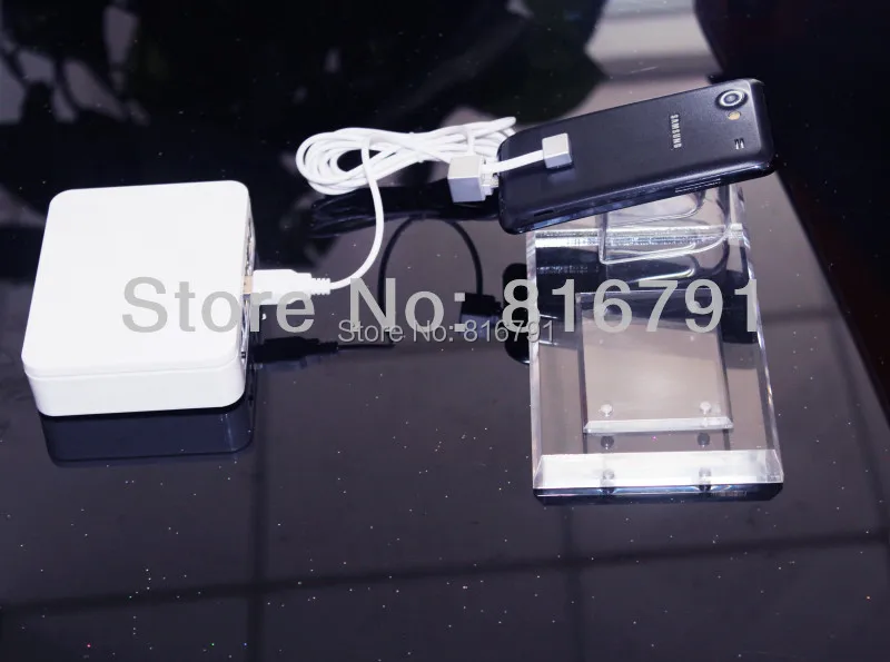 

6ports Mobile Retail Anti-theft Cell Phone Display Alarm System Host with Remote Controller