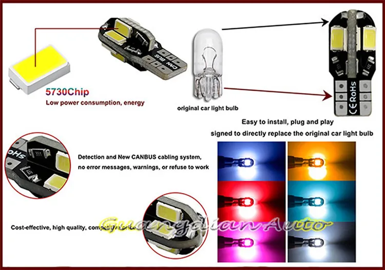 Tcart 4 шт. X, светодиодный светильник для интерьера, посылка для honda accord 2003-2007, аксессуары