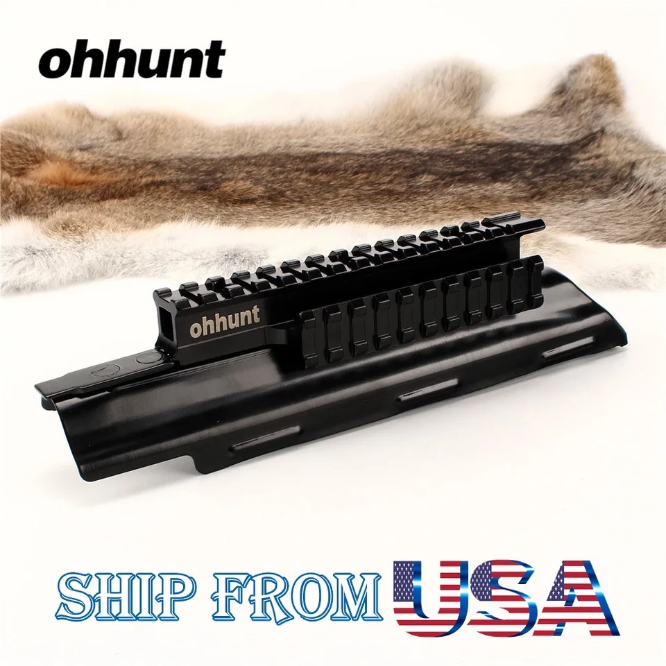 

ohhunt 5th Generation Tactical Picatinny Style Tactical Tri-Rail Mount Rail AK-47 Matte For Hunting Scope Sight