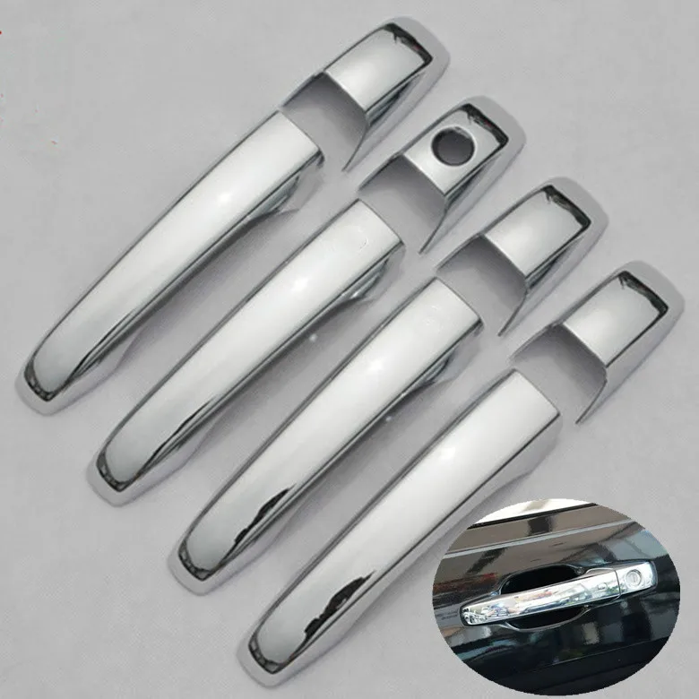 New Abs Chrome Car Door Handle Covers Trim Auto Accessories For Jeep