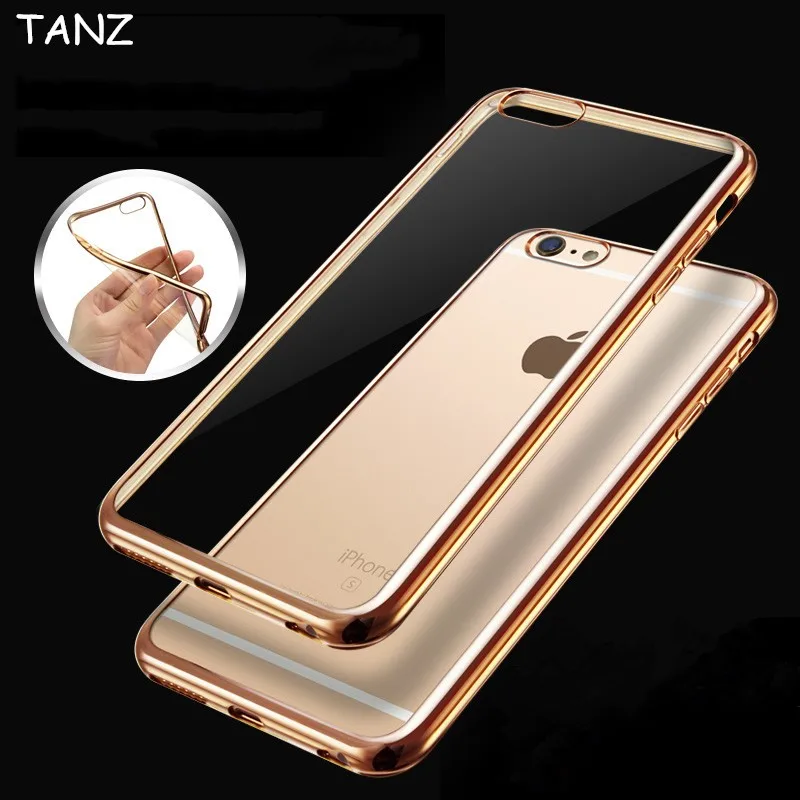 Чехол TANZ для телефона iPhone 6 7 8 X XS XR Max plus прозрачный защитный чехол с покрытием из