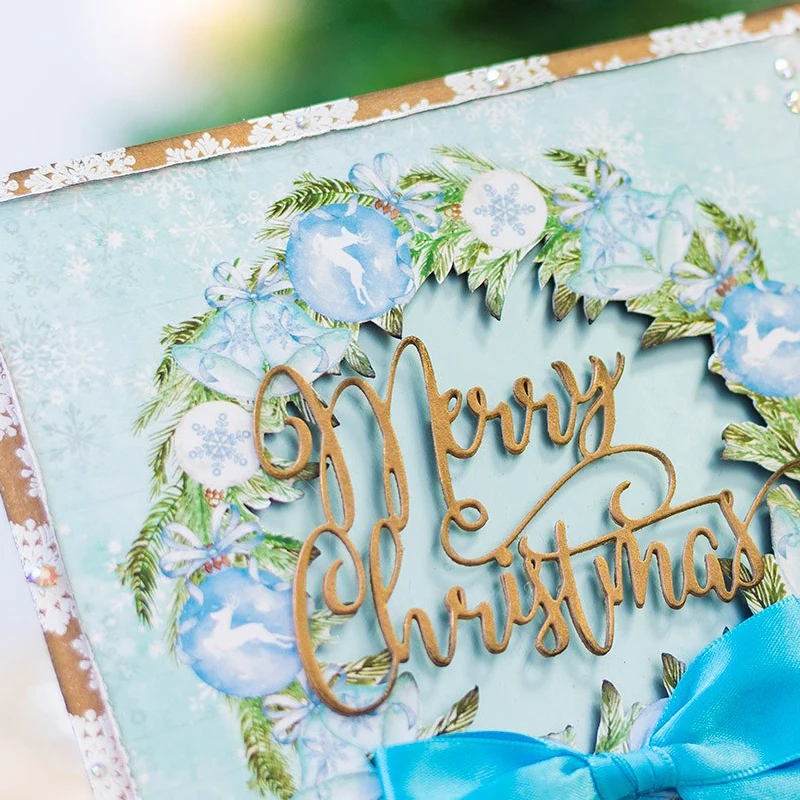 

Good Word "Merry Christmas" Metal Cutting Dies Stencils DIY Scrapbooking Album Paper Cards Craft Decorative Embossing New 2019