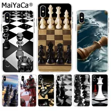 MaiYaCa zwart en wit schaken Luxe Kwaliteit Telefoon Case voor Apple iPhone 8 7 6 6S Plus X XS max 5 5S SE XR Cover(China)